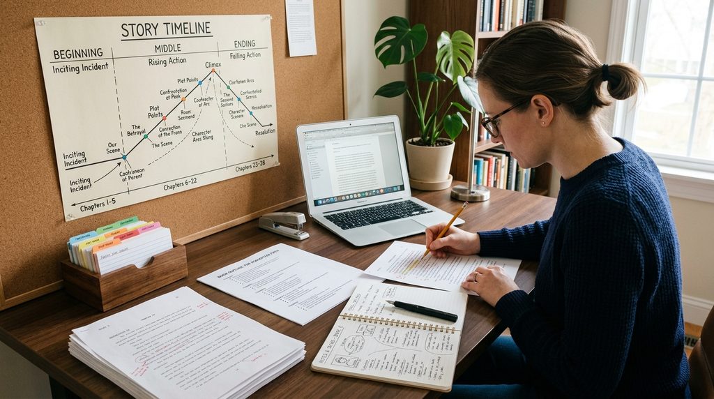 Creating a clear structure and chapters for a life story book